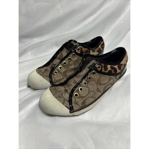 Coach Sneakers- Zorra Signature Leopard‎ Sneakers Size 6.5B
